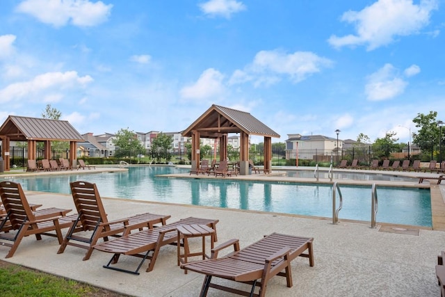 10208 Criswell Rd, Austin, TX 78754 - community pool featuring a gazebo and a patio