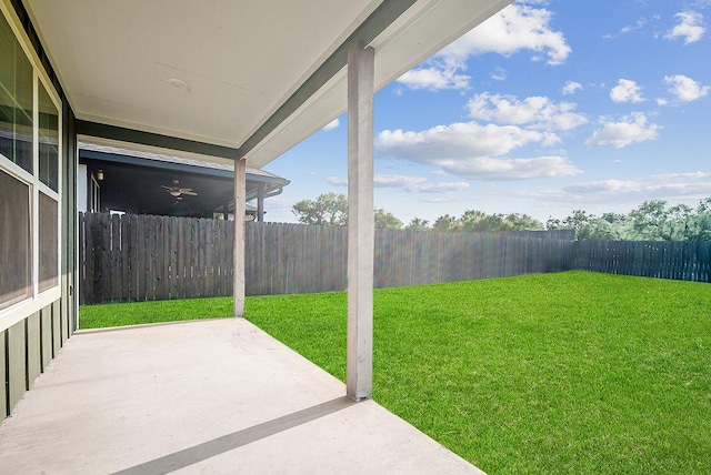 148 Feather Way, Fredericksburg, TX 78624 - view of yard featuring a patio