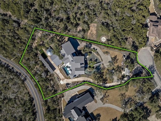 8209 Two Coves Dr, Austin, TX 78730 - map of property location featuring property boundaries highlighted
