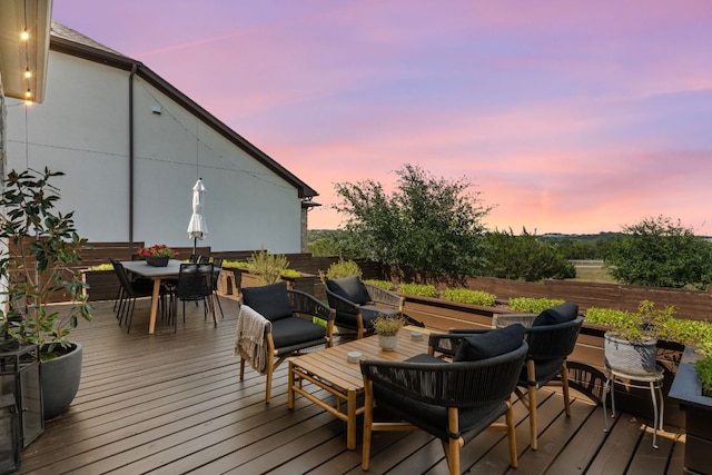 7105 Jument Dr, Austin, TX 78738 - deck featuring outdoor dining area