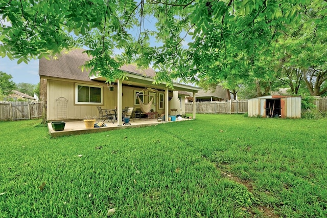 10603 Watchful Fox Dr, Austin, TX 78748 - back of house featuring a patio and roof with shingles