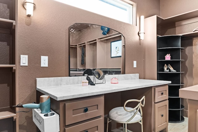4374 Tall Rdg, Kempner, TX 76539 - full bath featuring a textured wall, vanity, and a shower