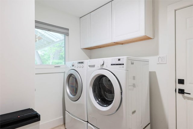 2419 Trail Of The Madrones, Austin, TX 78746 - laundry room featuring separate washer and dryer and cabinet space