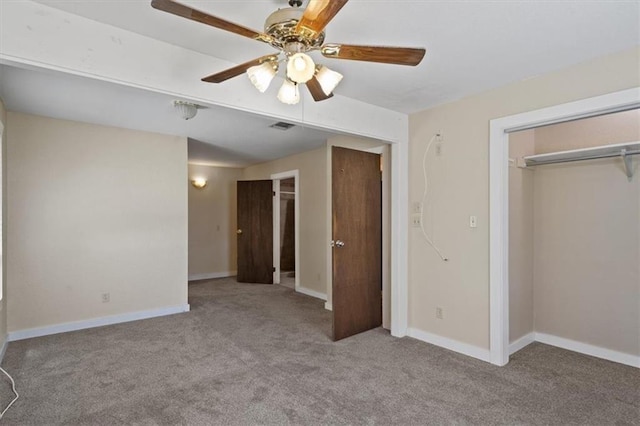 461 Skyline Rdg, San Marcos, TX 78666 - unfurnished bedroom featuring carpet flooring, baseboards, and ceiling fan
