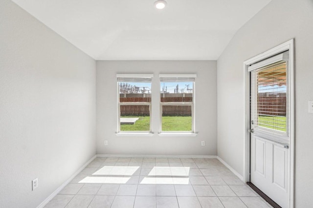 9701 Kensley Rose Dr, Killeen, TX 76542 - empty room with healthy amount of natural light, baseboards, and light tile patterned floors