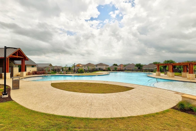 2900 Tweedy Trl, Pflugerville, TX 78660 - community pool with a pergola and a patio area