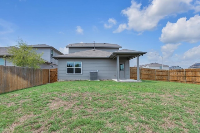 2900 Tweedy Trl, Pflugerville, TX 78660 - back of property with a fenced backyard and a patio area