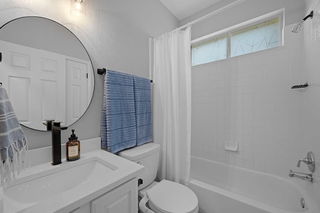 2208 Barnett Dr, Cedar Park, TX 78613 - full bath with vanity, toilet, and shower / bath combination with curtain