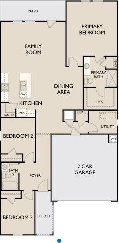 129 Bridgeview Dr, Hutto, TX 78634 - floor plan / room layout