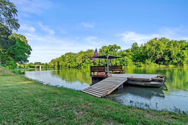 dock with a water view