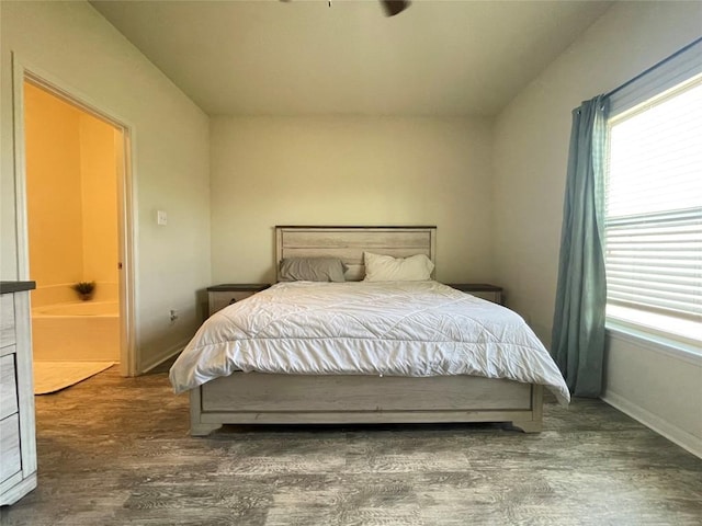 19900 Hubert R Humphrey Rd, Manor, TX 78653 - bedroom featuring wood finished floors, multiple windows, and baseboards