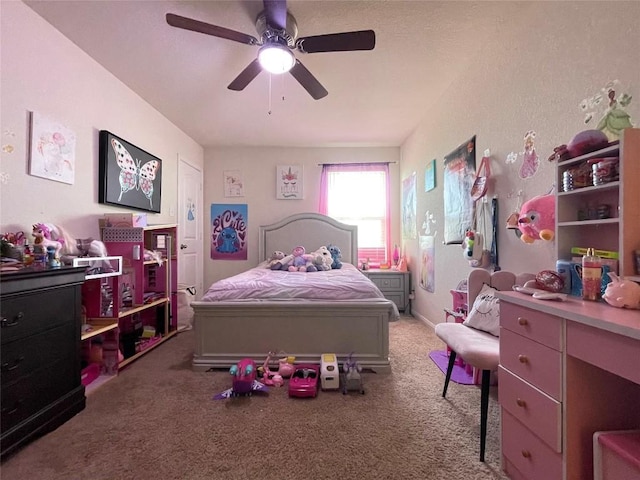 19900 Hubert R Humphrey Rd, Manor, TX 78653 - carpeted bedroom featuring ceiling fan