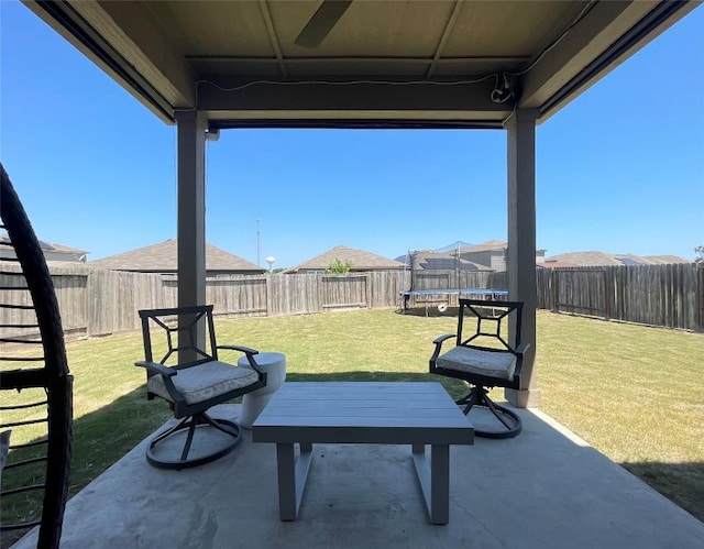 19900 Hubert R Humphrey Rd, Manor, TX 78653 - view of patio featuring a trampoline