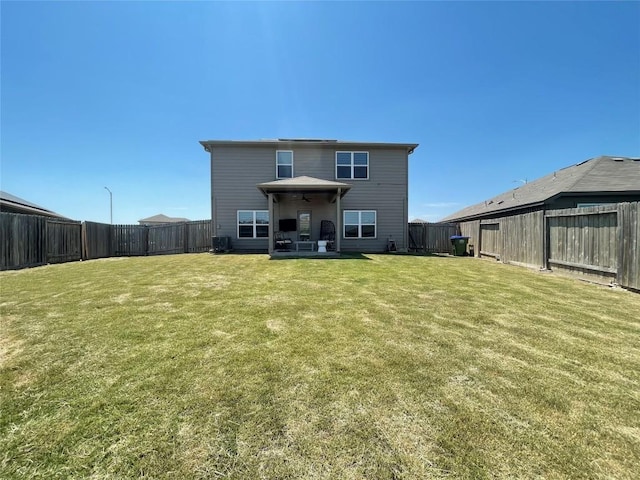 19900 Hubert R Humphrey Rd, Manor, TX 78653 - back of house featuring a patio area and central AC unit