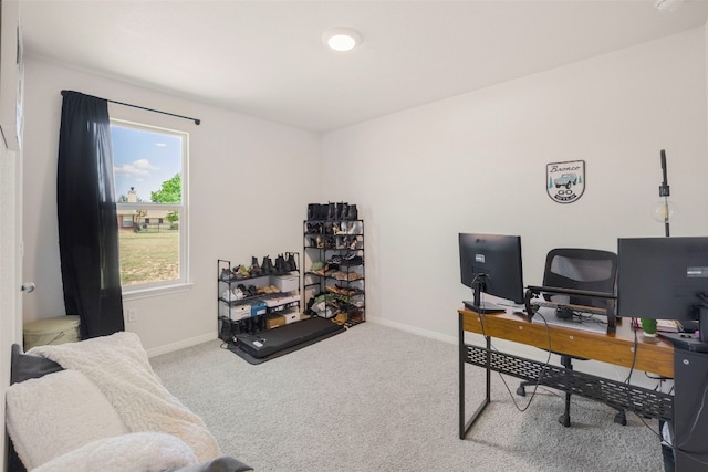 109 Egret Dr, Bastrop, TX 78602 - office featuring carpet flooring and baseboards