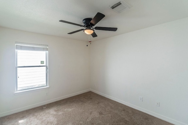 19642 Summerlin Dr, Katy, TX 77449 - spare room featuring carpet, baseboards, and ceiling fan