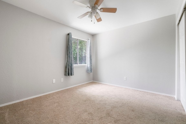 9325 Linkmeadow Dr, Austin, TX 78748 - carpeted empty room featuring a ceiling fan and baseboards