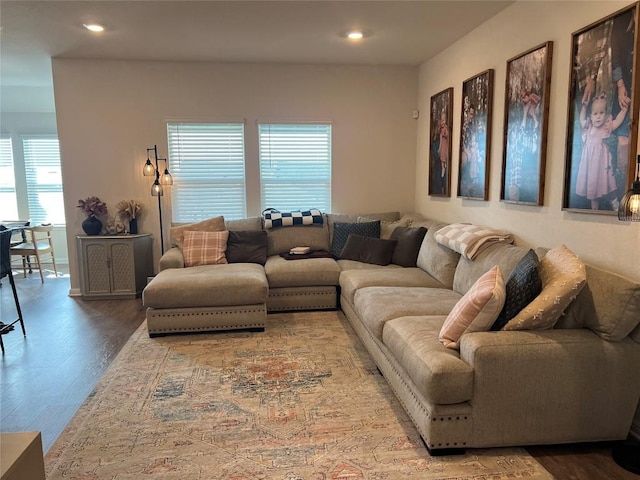 248 Lone Cedar Rd, Marble Falls, TX 78654 - living room with wood finished floors and recessed lighting