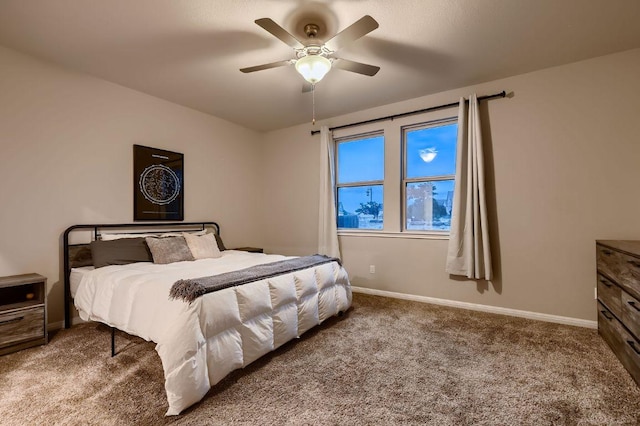233 Mcfarland St, Georgetown, TX 78628 - bedroom with carpet, baseboards, and ceiling fan