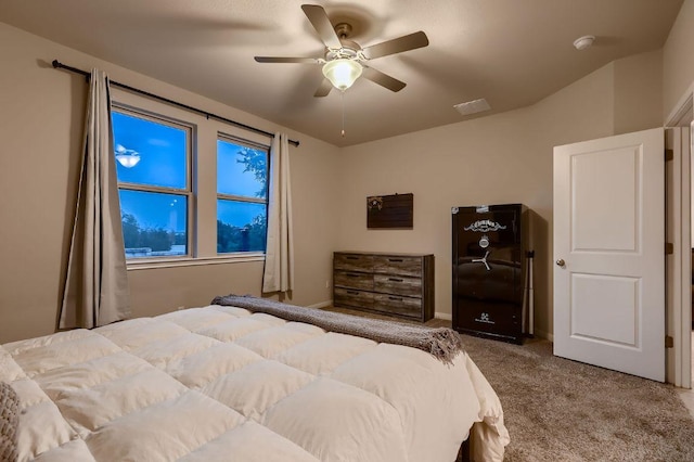 233 Mcfarland St, Georgetown, TX 78628 - carpeted bedroom featuring a ceiling fan