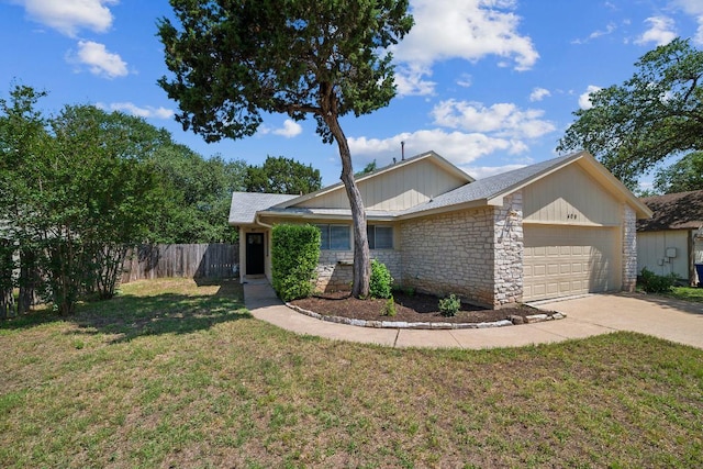 409 Mountain Laurel Dr, Cedar Park, TX 78613 - view of front of home with a garage, stone siding, and driveway