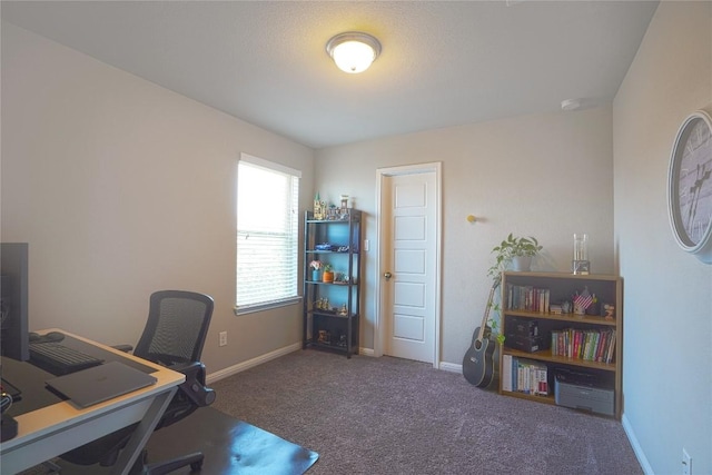 2207 Land Grant Way, Round Rock, TX 78664 - carpeted home office featuring baseboards