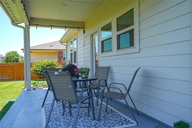 2207 Land Grant Way, Round Rock, TX 78664 - view of patio / terrace with outdoor dining space