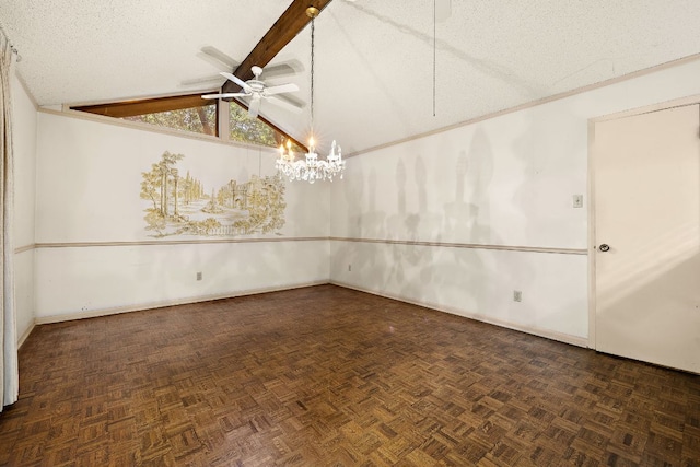 8400 Shenandoah Dr, Austin, TX 78753 - unfurnished room with a ceiling fan, baseboards, and a textured ceiling