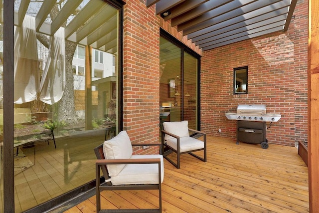 1601 Woodlawn Blvd, Austin, TX 78703 - wooden terrace featuring a grill