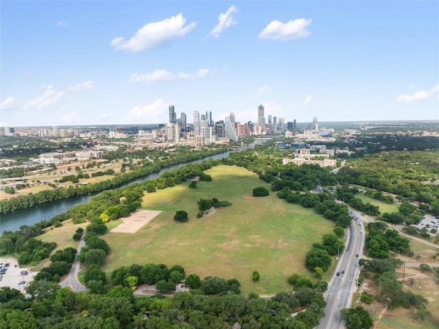 1715 Bluebonnet Ln, Austin, TX 78704 - view of property location featuring city skyline, a nearby body of water, and a tree filled landscape