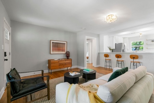 1505 Palo Duro Rd, Austin, TX 78757 - living room with wood finished floors and baseboards