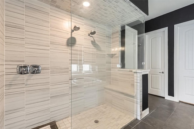 4116 Brean Down Rd, Pflugerville, TX 78660 - full bathroom featuring a shower stall and tile patterned flooring
