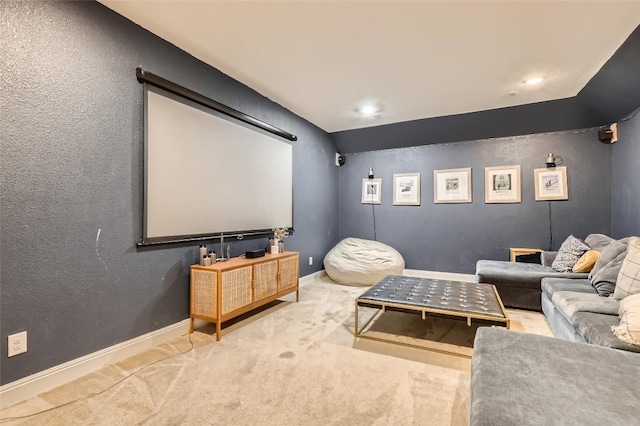 4116 Brean Down Rd, Pflugerville, TX 78660 - carpeted home theater with a textured wall and baseboards