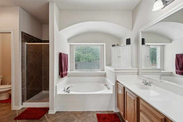 722 Tom Kite Dr, Round Rock, TX 78664 - bathroom with toilet, a bath, healthy amount of natural light, and vanity