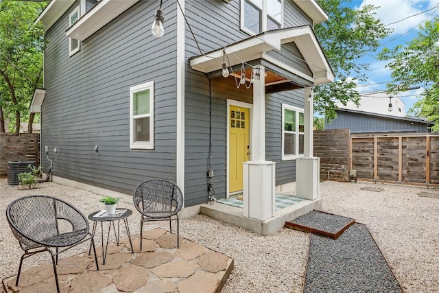 5512 Duval St Unit 2, Austin, TX 78751 - back of property featuring a fenced backyard and a patio area