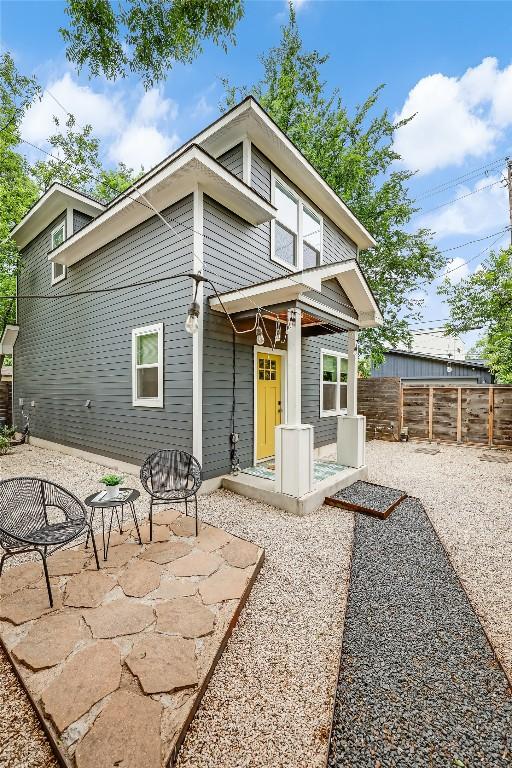 5512 Duval St Unit 2, Austin, TX 78751 - back of property featuring a patio