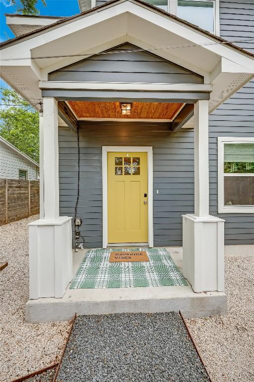 5512 Duval St Unit 2, Austin, TX 78751 - view of exterior entry