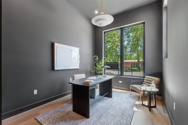 5218 Valley Oak Dr, Austin, TX 78731 - office space with plenty of natural light and wood finished floors