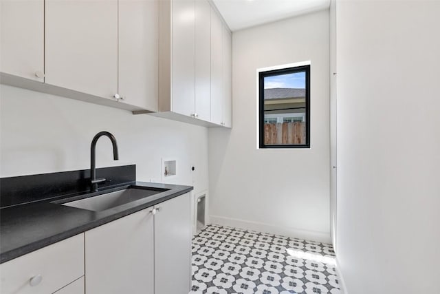 5218 Valley Oak Dr, Austin, TX 78731 - washroom featuring cabinet space, electric dryer hookup, and washer hookup
