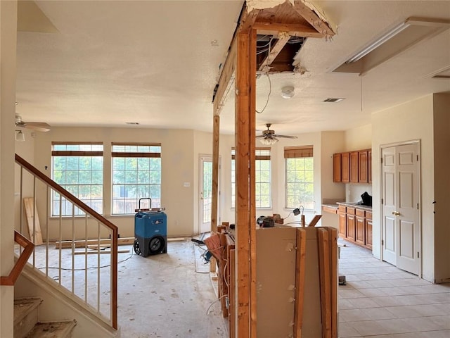 14604 Ballyclarc Dr, Austin, TX 78717 - hall featuring plenty of natural light and stairs