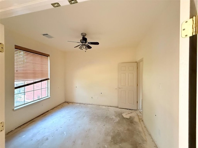 14604 Ballyclarc Dr, Austin, TX 78717 - unfurnished room with concrete flooring and a ceiling fan