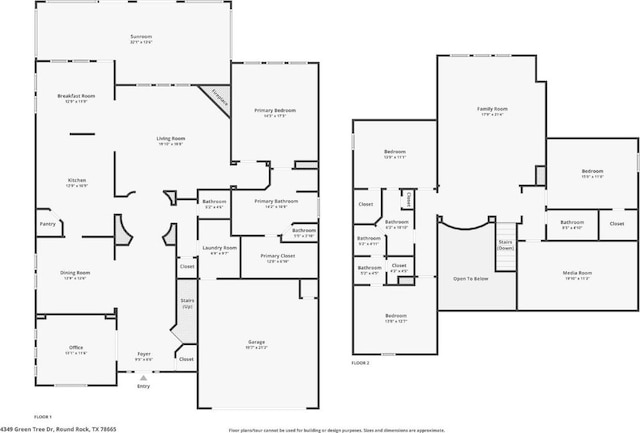 4349 Green Tree Dr, Round Rock, TX 78665 - home floor plan