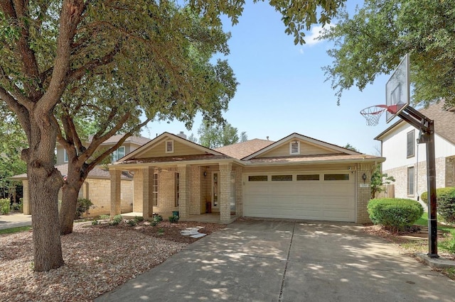 700 Horizon Trl, Cedar Park, TX 78613 - single story home featuring brick siding, a garage, concrete driveway, and covered porch