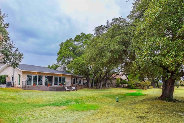 928 Porpoise St, Lakeway, TX 78734 - view of green lawn with central air condition unit
