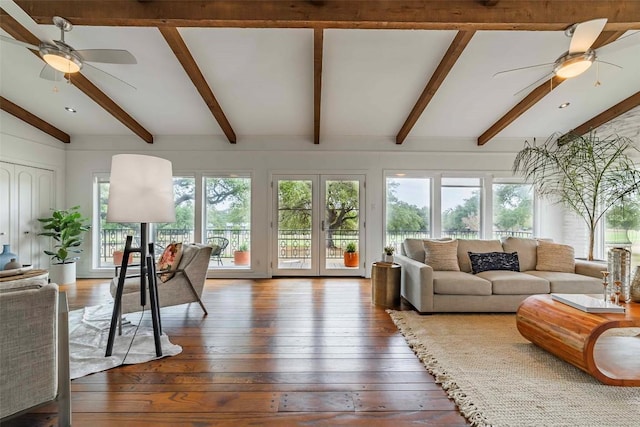 928 Porpoise St, Lakeway, TX 78734 - living room featuring ceiling fan and hardwood / wood-style flooring