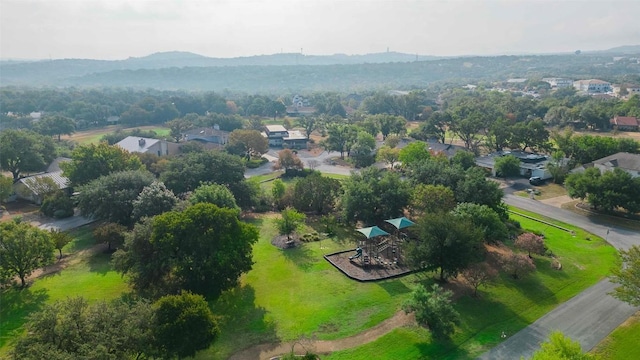 928 Porpoise St, Lakeway, TX 78734 - aerial view of residential area featuring mountains