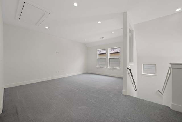 13501 Metric Blvd Unit 22, Austin, TX 78727 - spare room with attic access, carpet floors, recessed lighting, and baseboards