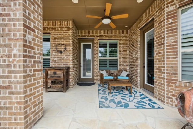 2628 Reunion Blvd, Austin, TX 78737 - view of patio featuring a ceiling fan