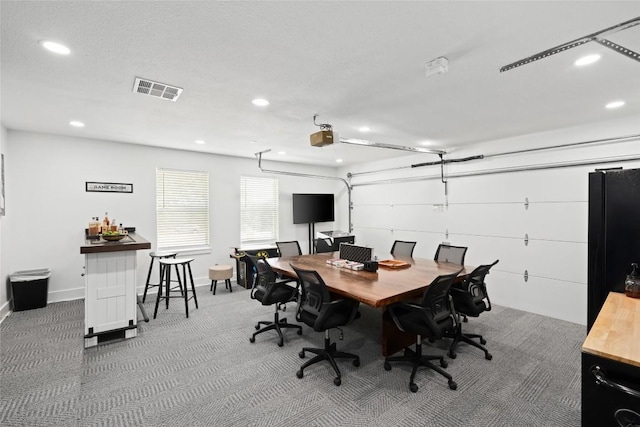 1020 Foothills Dr, Dripping Springs, TX 78620 - carpeted office featuring recessed lighting and baseboards