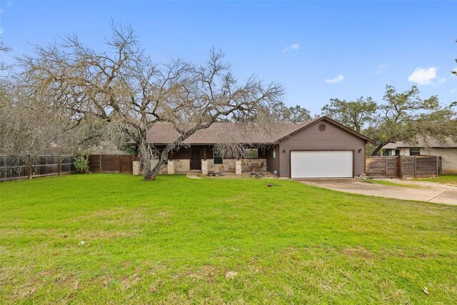 1301 S Quinlan Park Rd, Austin, TX 78732 - view of front facade featuring a garage and concrete driveway
